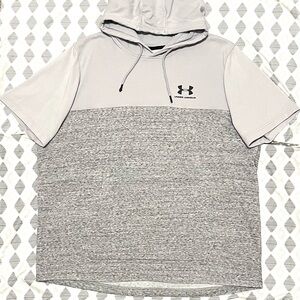 Under Armour Rival Terry Hoodie - Two Tone & Short Sleeve - Size 2XL